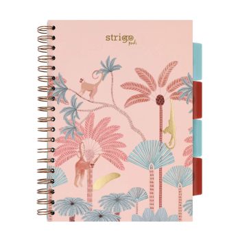 Kołozeszyt STRIGO PADS Project Book B5 kratka Afryka pastelowy beżowy