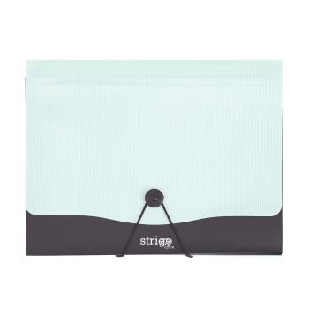 Teczka V-FILE A4 z 13 przekładkami i klipem miętowa