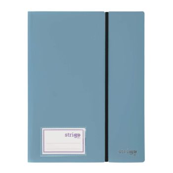 Album ofertowy Strigo A4 30 koszulek z gumką szaroniebieski