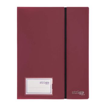 Album ofertowy Strigo A4 40 koszulek z gumką bordowy