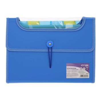 Teczka VFILE STRIGO A4 z 6 przekładkami, niebieska