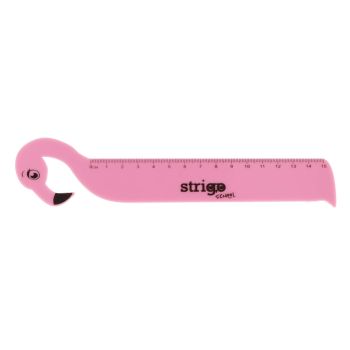 Linijka plastikowa Strigo Flaming 15 cm