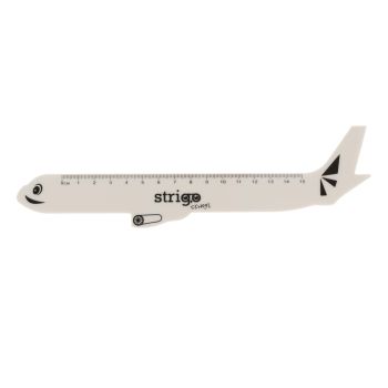 Linijka plastikowa Strigo Samolot 15 cm