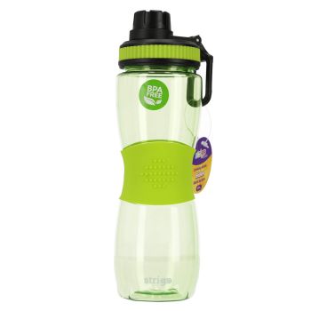 Bidon Strigo z gumowym uchwytem, zielony 600ml