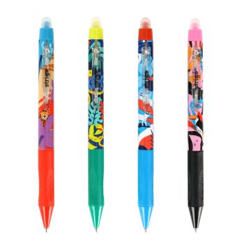 Wymazywalny długopis automatyczny Strigo z trójkątnym uchwytem Jungle