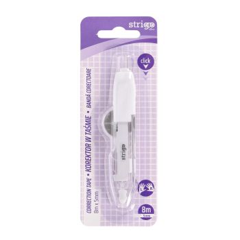 Korektor w taśmie STRIGO automatyczny 5mm x 8m, biały