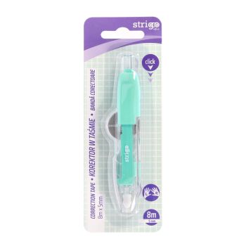 Korektor w taśmie STRIGO automatyczny 5mm x 8m, zielony