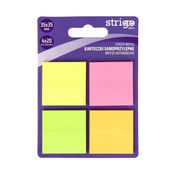 Karteczki samoprzylepne Strigo Kwadraty 80 kartek