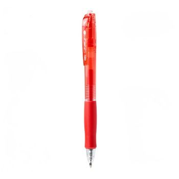 Długopis żelowy automatyczny 0,7mm Lineum Deli czerwony