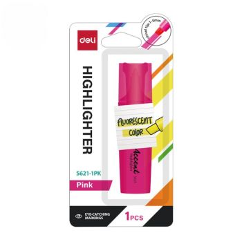Zakreślacz 1-5mm seria Accentio różowy x1 blister DELI