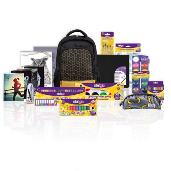 Zestaw Wyposażenia Plecaka Strigo – Wyprawka Szkolna 18 Elementów dla Ucznia