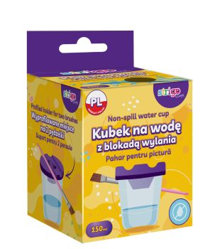 Kubek na wodę Strigo z blokadą wylania wody